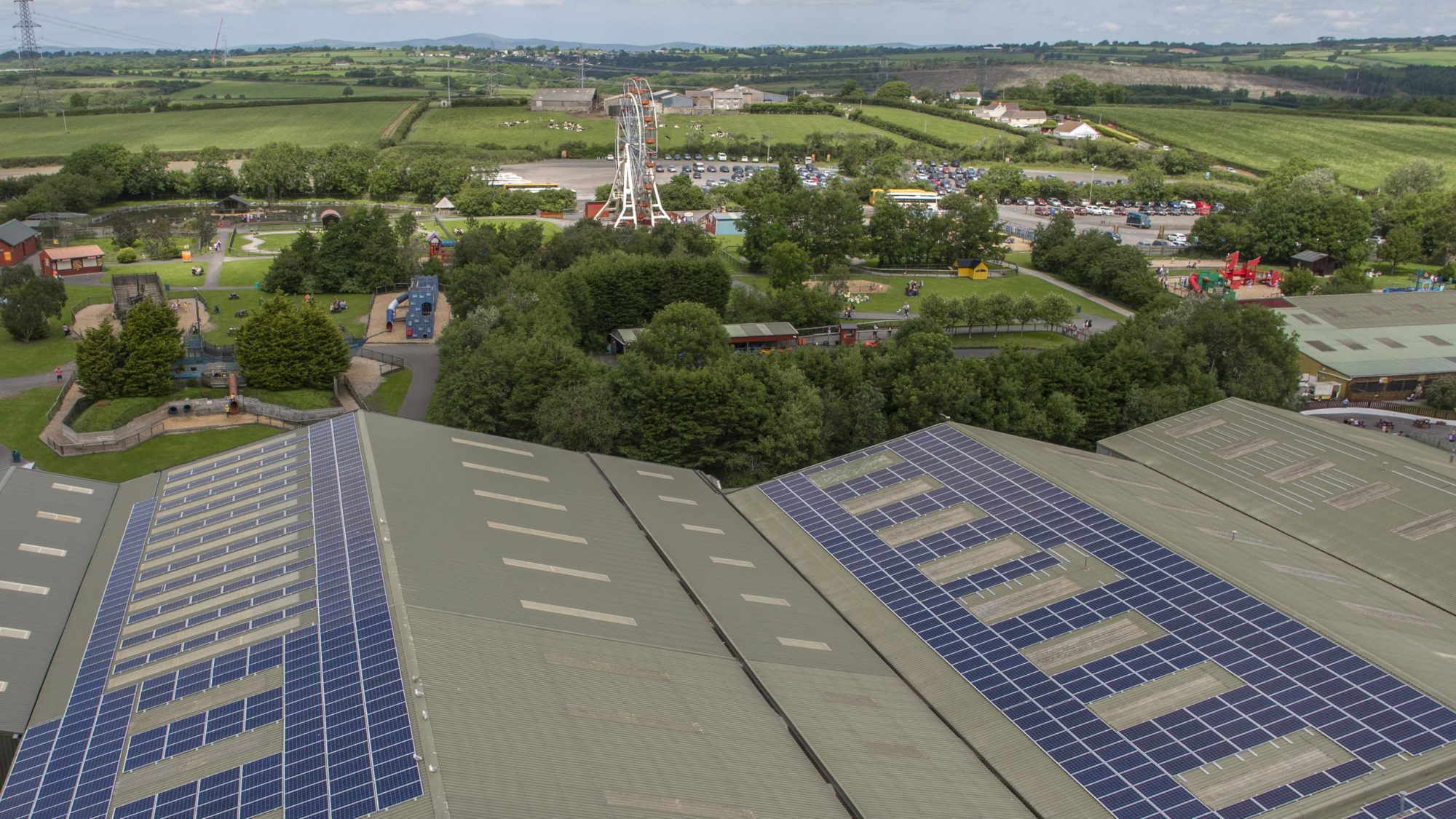 Solar panels at Folly Farm