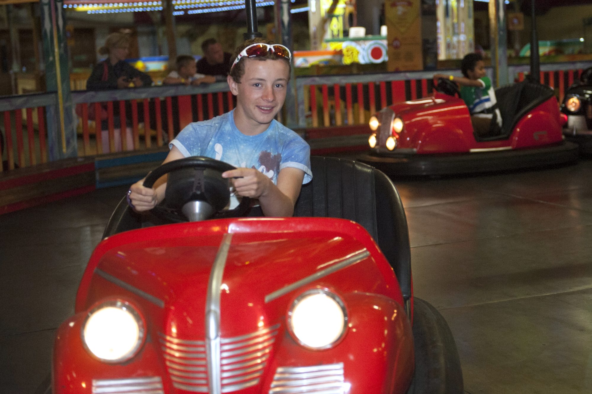 dodgems at the funfair