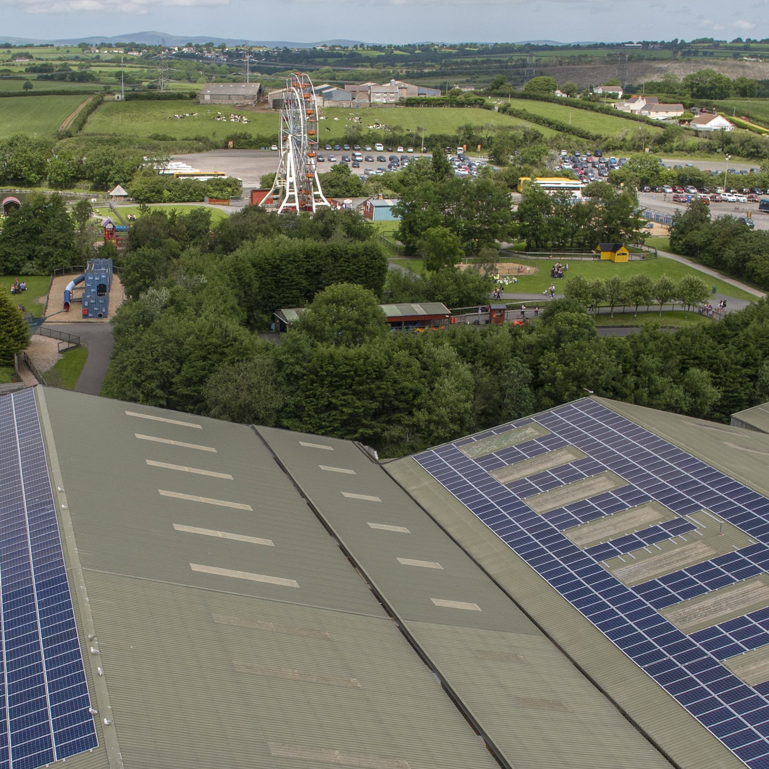 Solar panels at Folly Farm